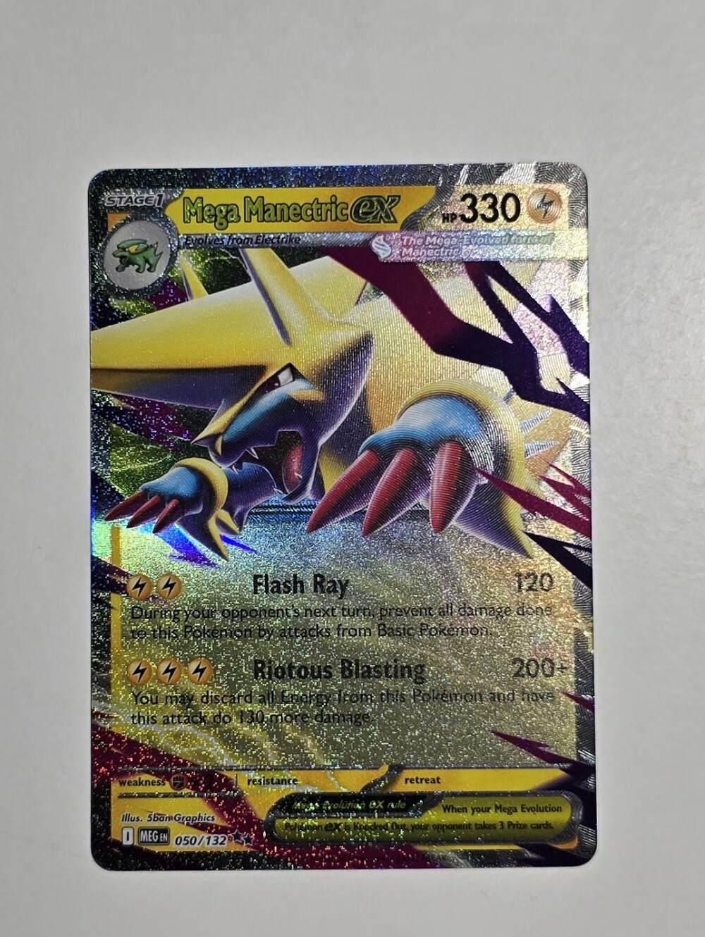Pokemon Mega Manectric ex Mega Evolution Double Rare 050/132